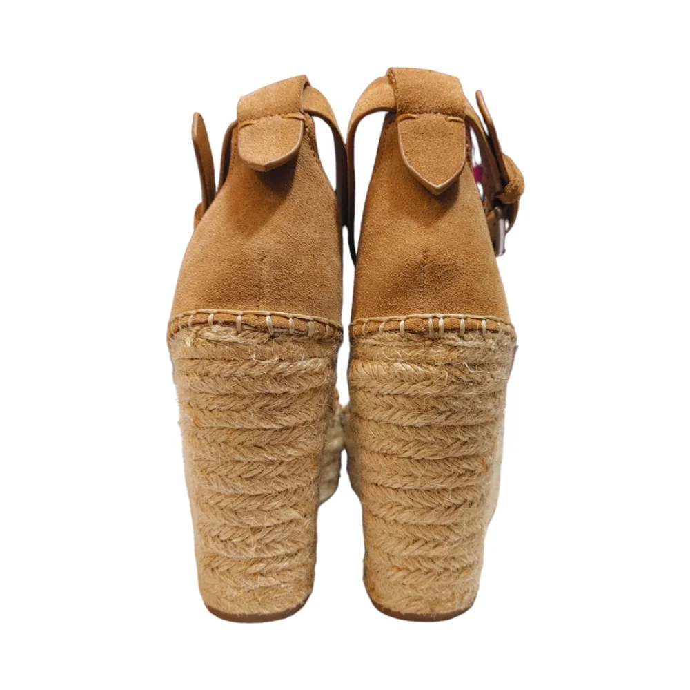 Dolce Vita Suede Desi Platform Espadrille Wedge Heel Sandals Women's Size 8